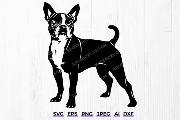 Boston Terrier Svg Pet Portrait