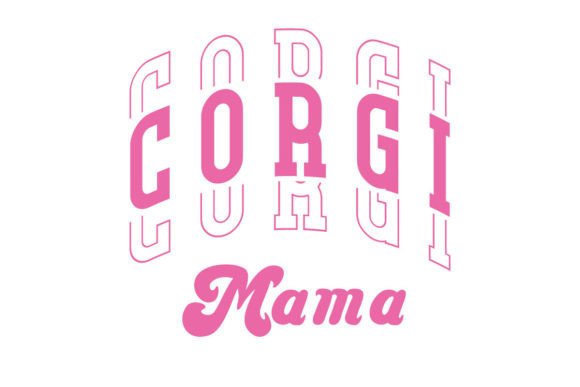 Corgi Mama SVG