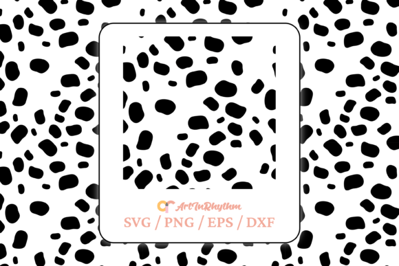 Dalmatian Dog Seamless Pattern Svg