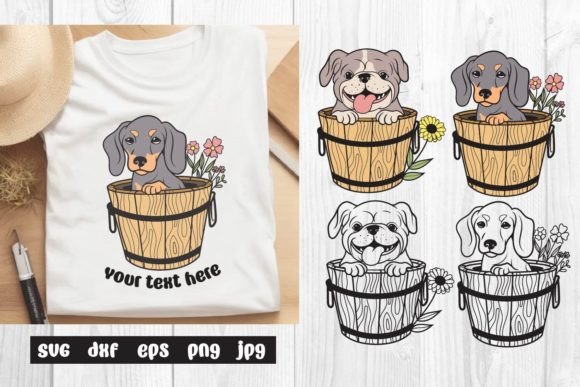 Embroidery Design Review: Dog in Bucket, Farm Svg and Sublimation