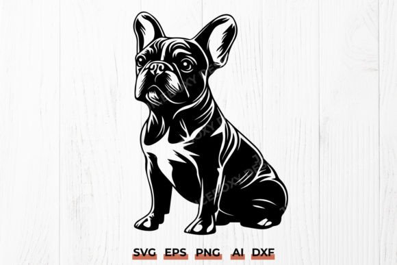 Frenchie Dog Embroidery Design