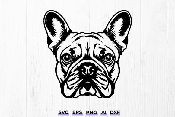 Frenchie Dog SVG File