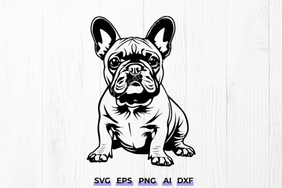 Frenchie Dog SVG for Embroidery