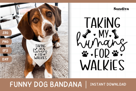 Funny Dog Bandana Quotes SVG 4