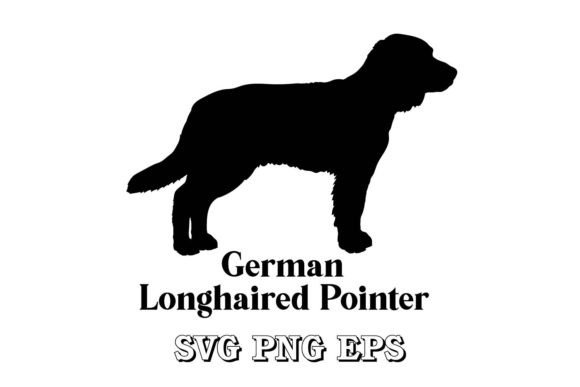 German Longhaired Pointer Silhouette