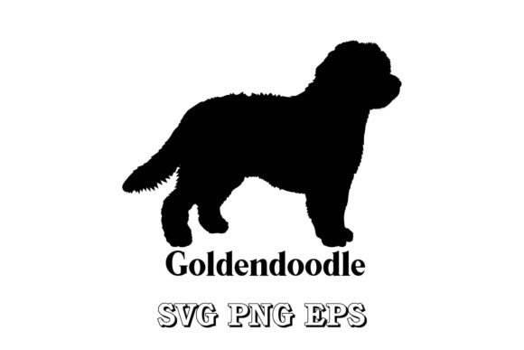 GoldendoDog Silhouette Breed Vector Svg