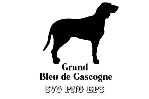 Grand Bleu De Gascogne Dog Silhouette