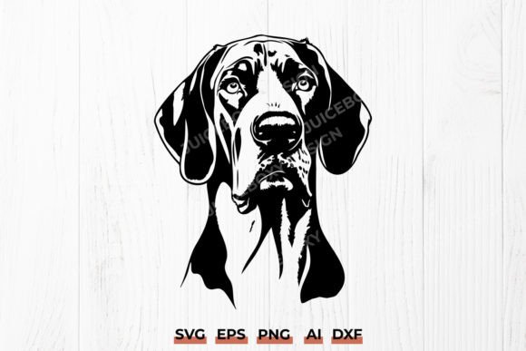 Great Dane Head SVG Design