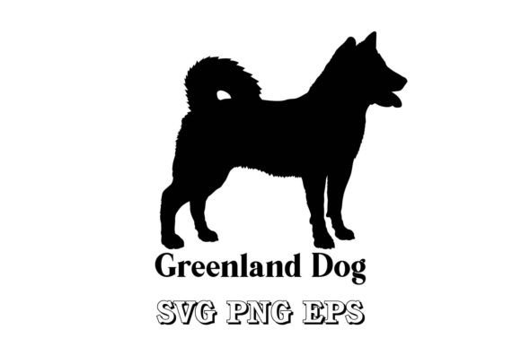 Greenland Dog Silhouette