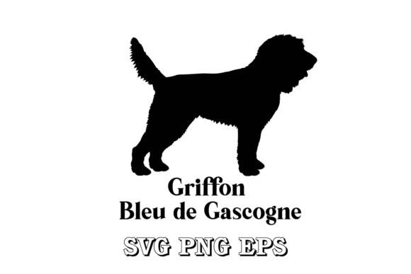 Griffon Bleu De Gascogne Dog Silhouette