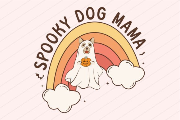 Halloween Spooky Dog Mama Paws Svg Png