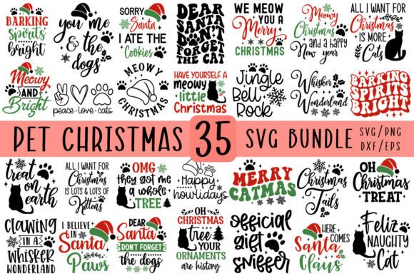 Pet Christmas Svg Bundle