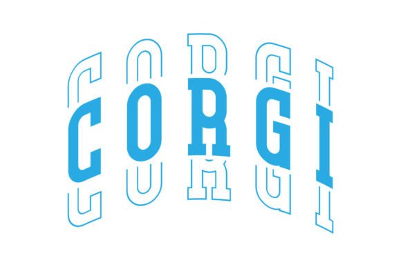 Retro Corgi SVG